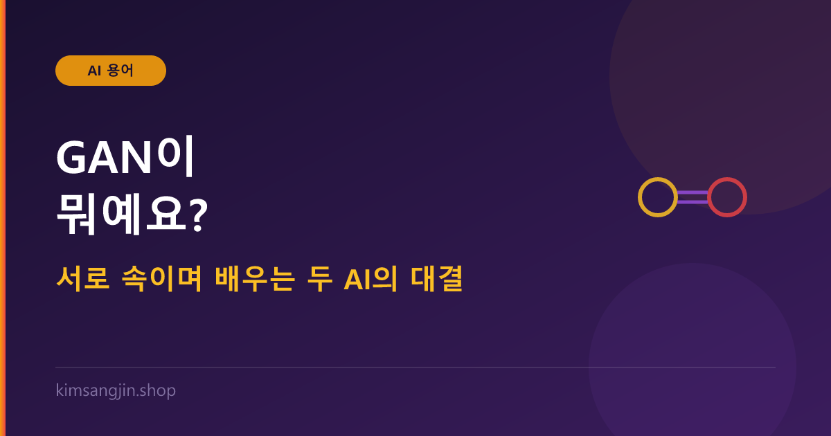 GAN 개념 설명