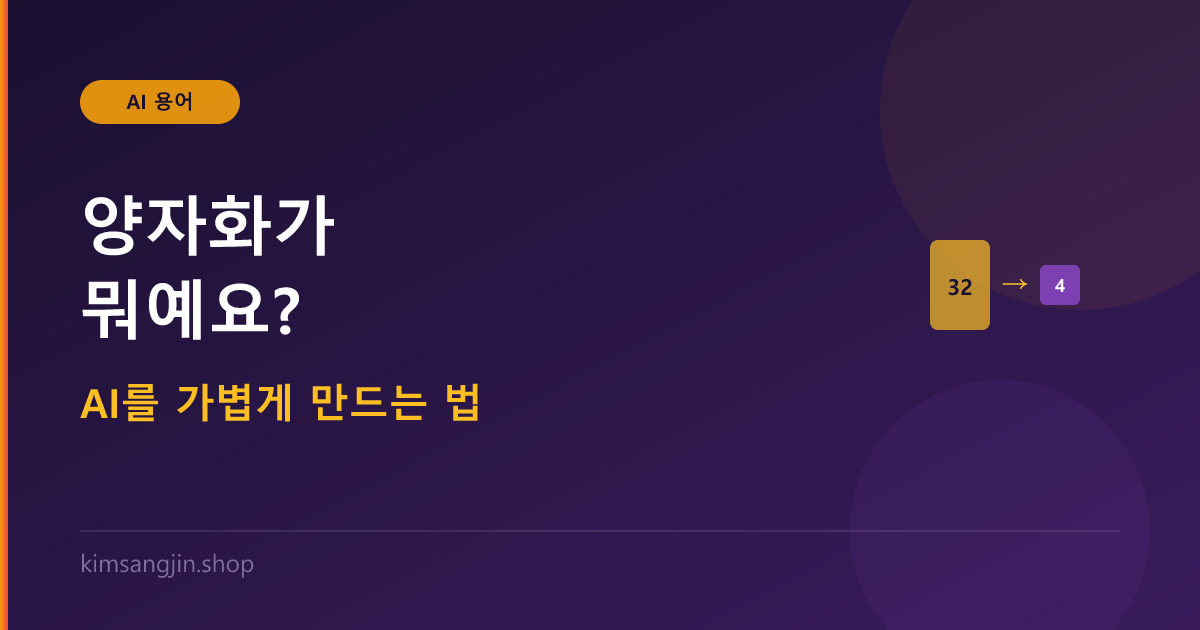 양자화 개념 설명