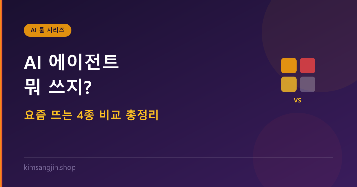 AI 에이전트 뭐 쓰지? Manus·ChatGPT Work·젠스파크·Fellou 4종 비교