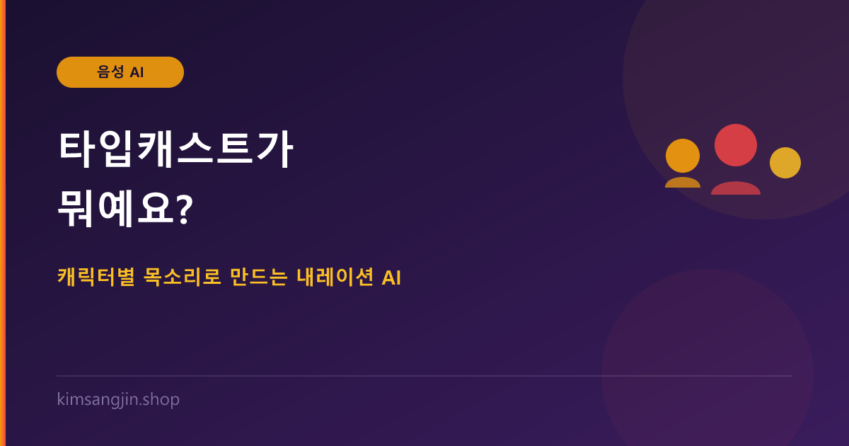 타입캐스트가 뭐예요? 캐릭터별 목소리로 콘텐츠 내레이션 만드는 AI